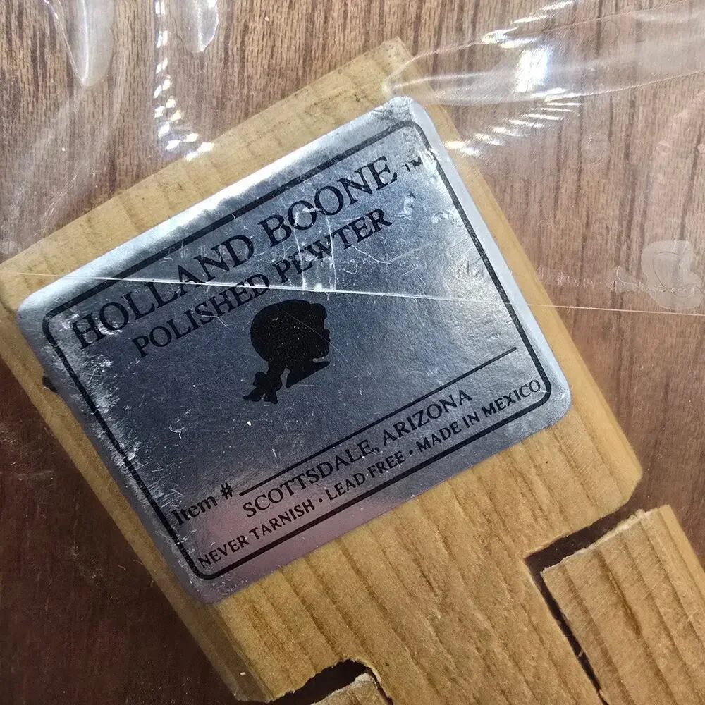 Holland Boone Polished Pewter Dimensional Golf Picture Frame Photo 4x6
